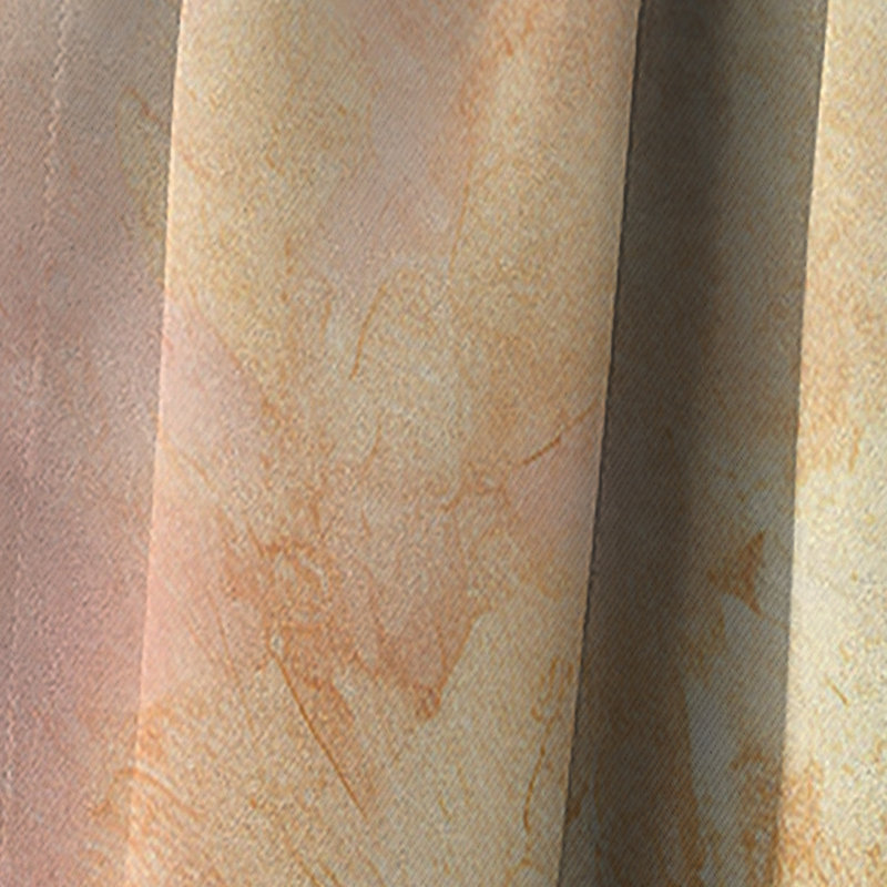 Gold Pink Desert Mirage Spiral III - Spirals Curtain - Blackout Abstract Curtain - 1 Panels, 52" W x 108" L