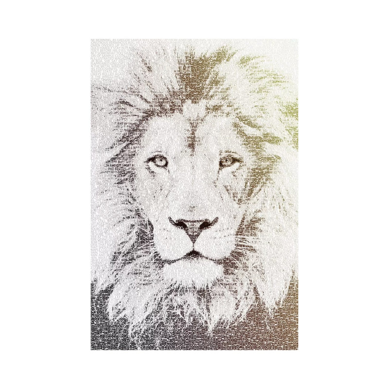 The Intellectual Lion by Paula Belle Flores - Wrapped Canvas Print, 66.04 cm H x 45.72 cm W x 3.175 cm D