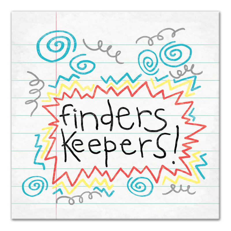 « finders », art sur toile Cronyn, H 16 po x l 16 po x P 1,25 po