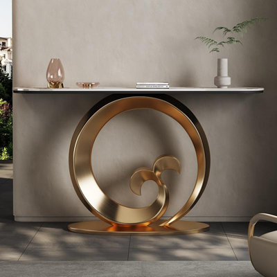 Console moderne en pierre frittée minimaliste