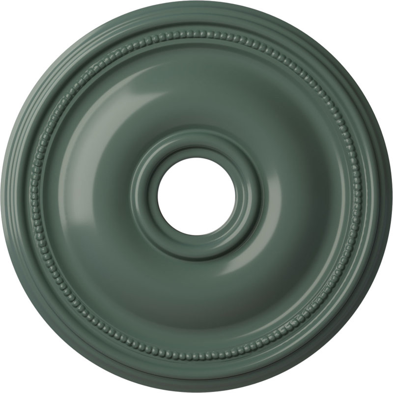 Médaillon de plafond Endurathane Washington, DE 17 1/8 po x P 1 1/2 po (convient aux auvents jusqu'à 2 7/8 po), fini gris acier peint à la main