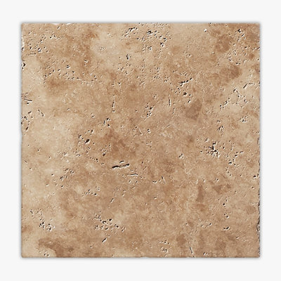 Walnut Tumbled 16x16 Travertine Paver