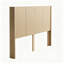 Tête de lit en bois Queen Size seulement, tête de lit murale en bois cannelé de 164 cm de large, style bohème moderne pour chambre à coucher