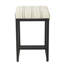 Tabouret de comptoir sans dossier Toko, polyester floral, métal-112253984