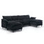Canapé modulaire convertible polyvalent avec coussins moelleux pour le salon-1708749487