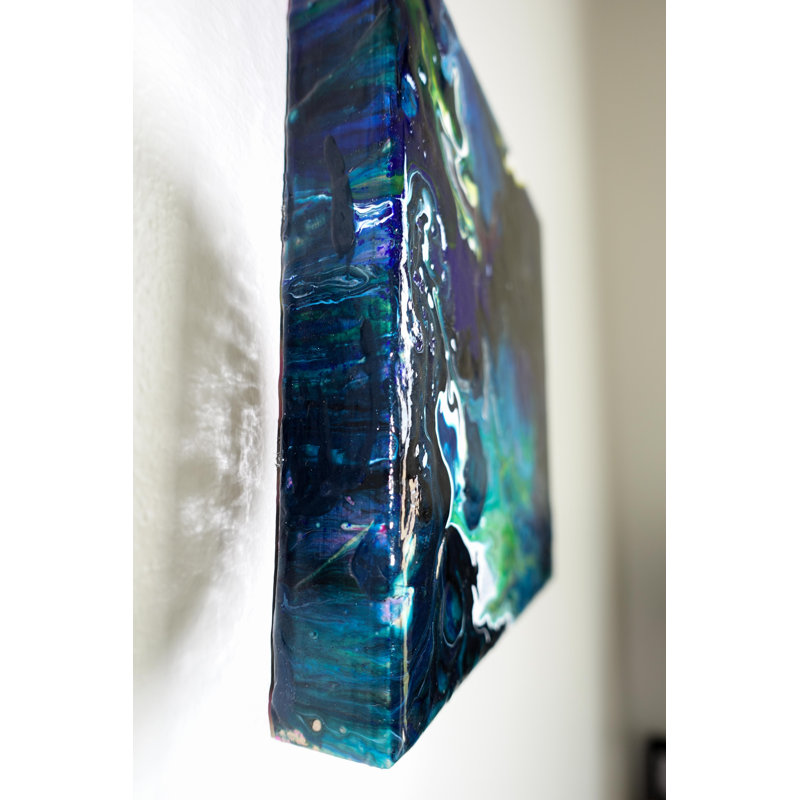 'Iridescent Night' - Wrapped Canvas Painting Print