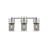 Bolivar - 3 Light 7" Wall-mounted Bath Vanity Light - Polished Nickel Finish - Light Smoke Glass Shade-104939542-188874595-188874604