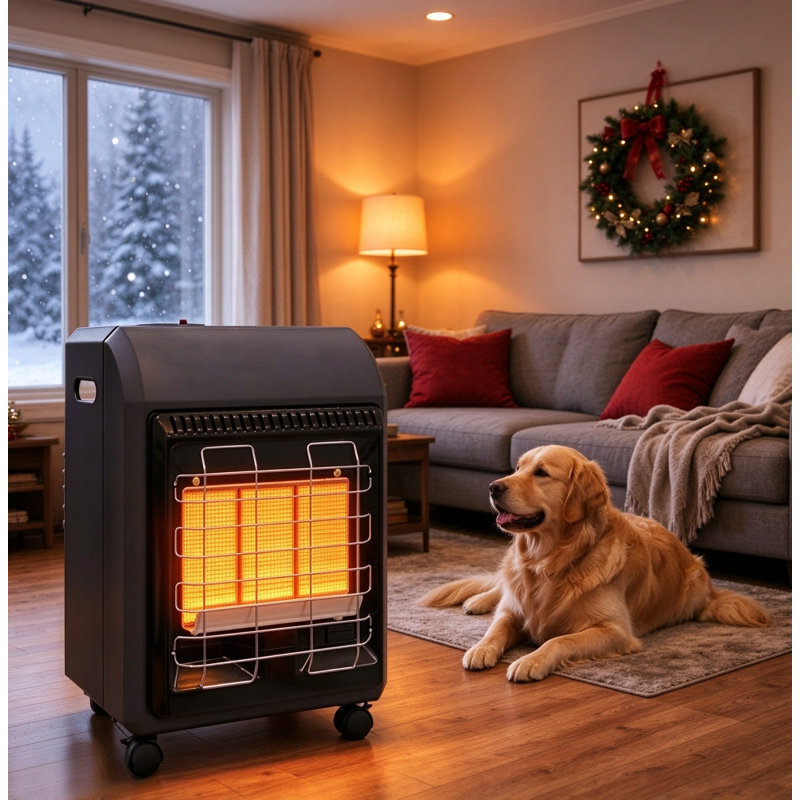 WEIYOUPIN 6000 BTU Propane Cabinet Space Heater
