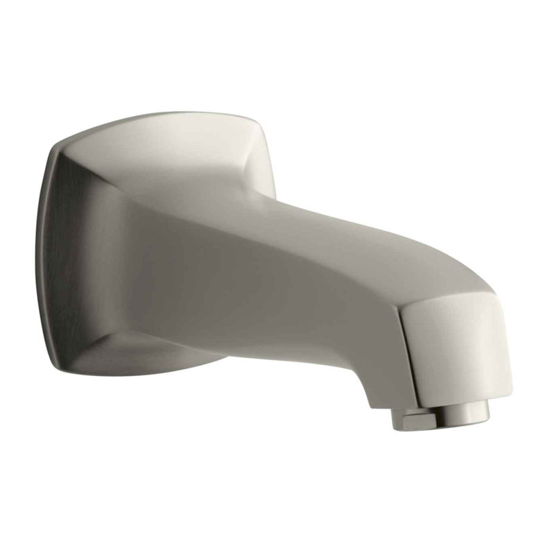 Margaux Wall-Mount, Non-Diverter Bath Spout, Vibrant Brushed Nickel