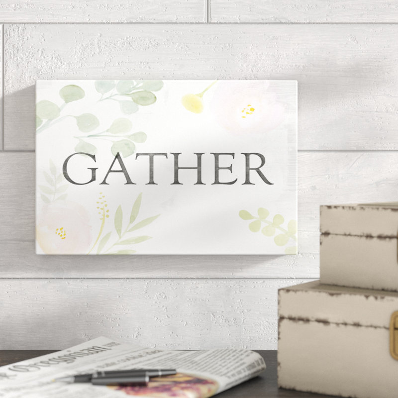 Farmhouse Sayings II by Victoria Borges - Typography Print, 20cm H x 30cm W, Wrapped Canvas