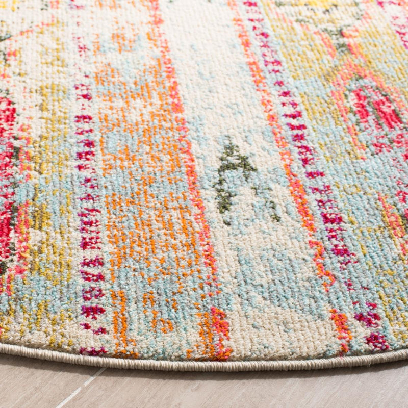 Cressey Abstract Area Rug, Round 201 cm