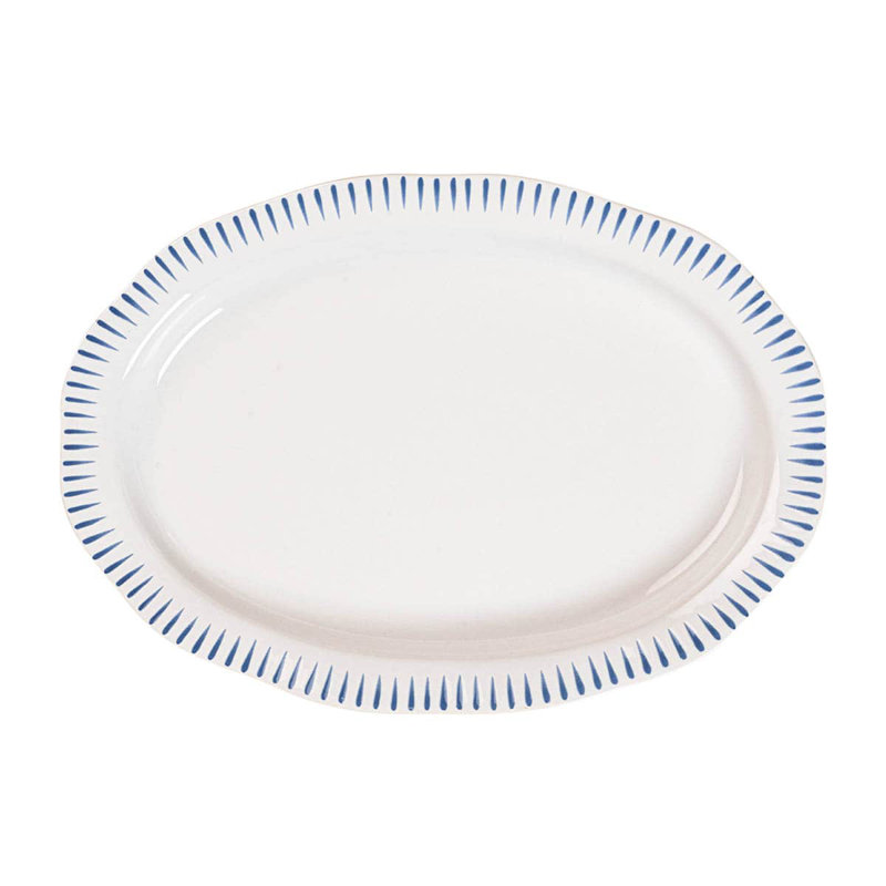 Sitio Stripe 17" Serving Platter