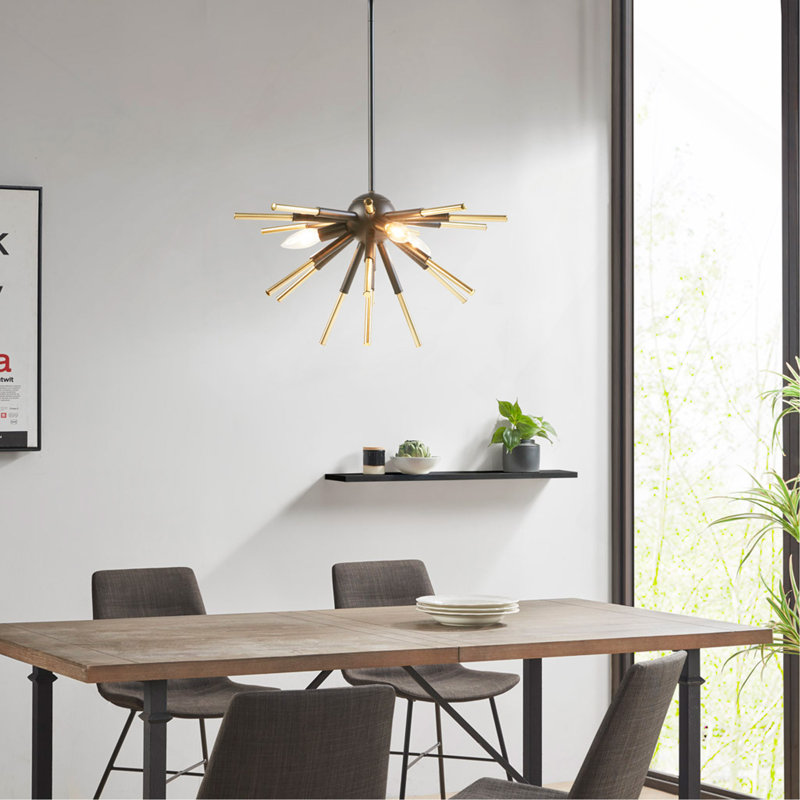 Spiked 3-Light Chandelier