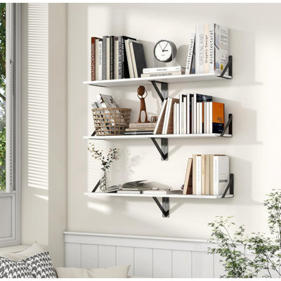 2 Piece Wood Floating Shelf