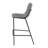 Upholstered Counter Stool with Metal Frame-907417096