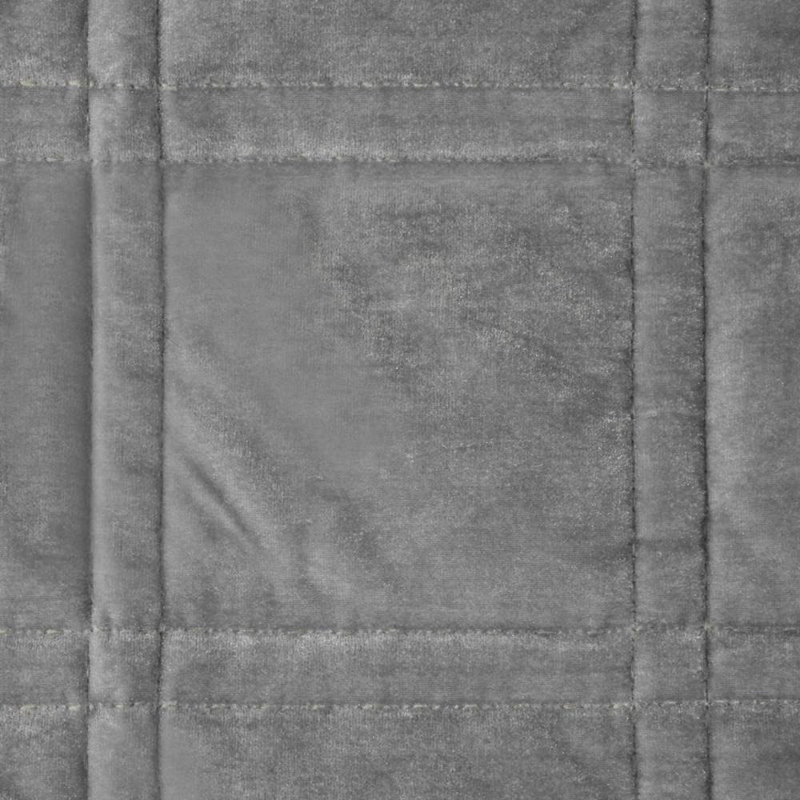 Wildes Plaid Bedspread, Silver, W170 x L210cm