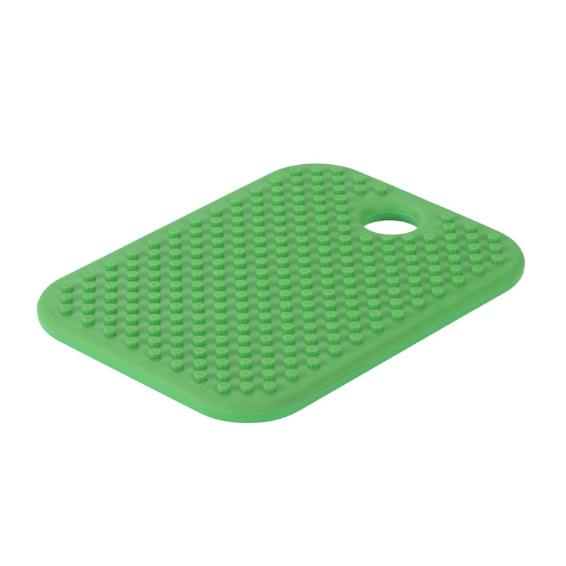 Green Rectangular Plastic Non-Slip Cutting Board