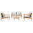 4 Piece Sofa Seating Group With Cushions