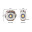 Lampe d'appoint en verre 9,5 po Juliette