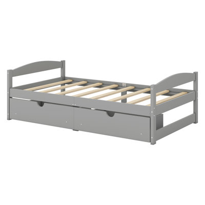 Platform Bed With Two Drawers by Red Barrel Studio