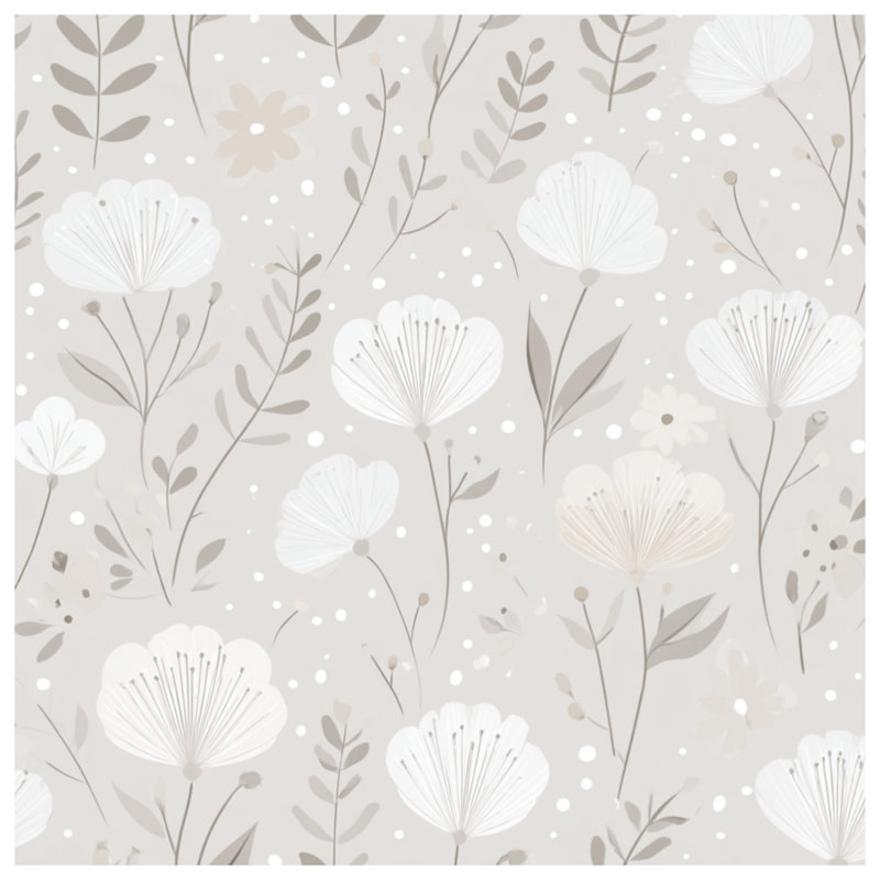 Coussin Floral, 14 X 14 pouces