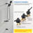 3 Handle Shower Faucet Set With Tub Spout Bathtub Shower Faucet Combo Set Shower System Complete Tub And Shower Trim Kit Wall Mounted Shower Fixtures-102401908