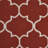 Red Rectangle Polypropylene Area Rug 3'3" X 5'