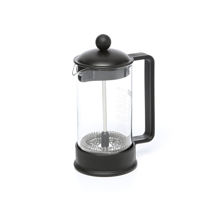 Belwares French Press Coffee Maker, Double Wall Stainless Steel with Extra Filters, 34 oz Black