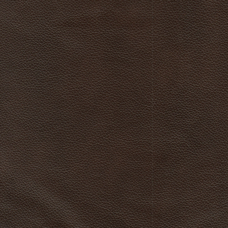 Mikyia Upholstered Ottoman, Dark Brown Genuine Leather