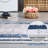 Large Washable Rugs Modern Border Rugs Soft Thin Low Pile Floor Carpet, Non Shedding & Non Slip, Indoor Foldable Printed Accent Mat for Open Floor-1128123674