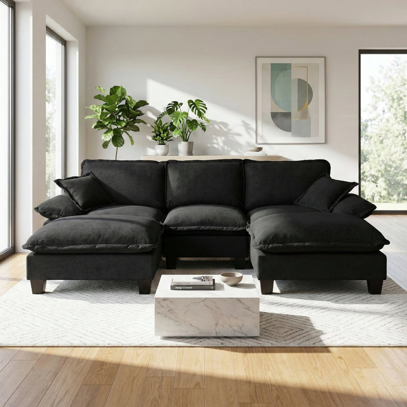 Canapé modulaire en U Chenille