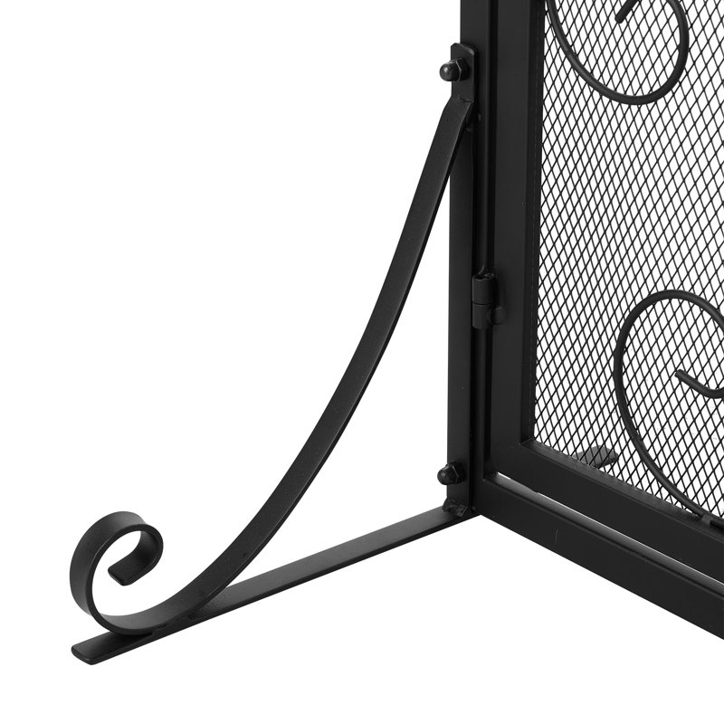 2 Double Door Iron Fireplace Door