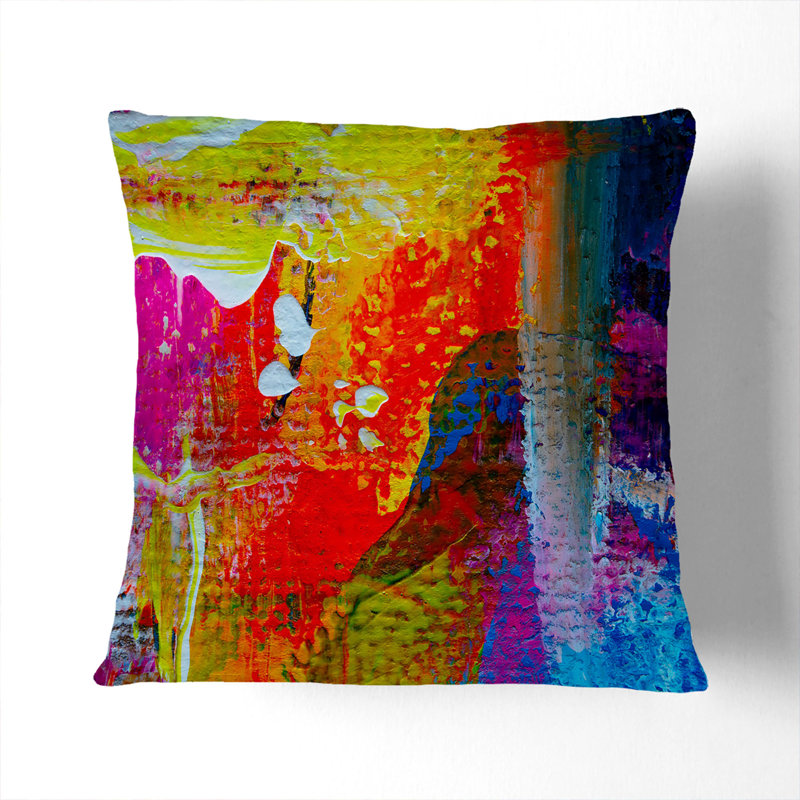 Abstract Square Throw Cushion, 40 x 40 cm, Black