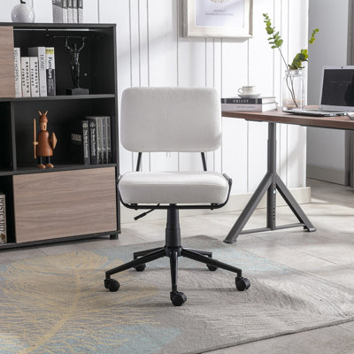 Chaise de bureau en velours côtelé Corduroy
