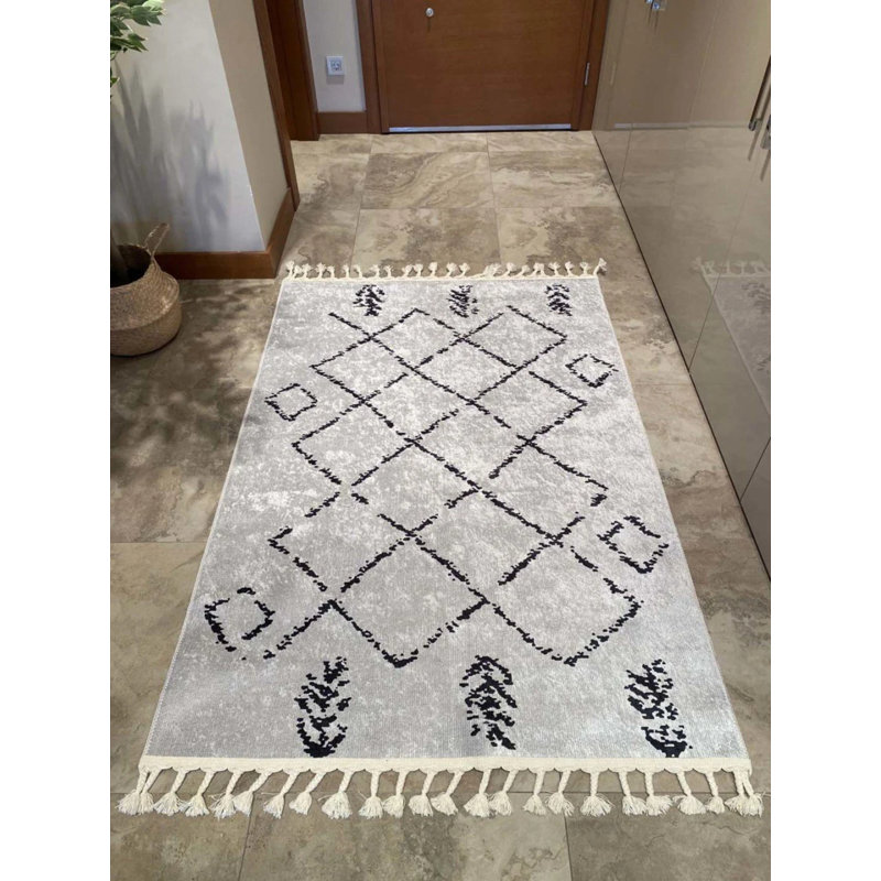 Toscana Washable Moroccan Indoor / Outdoor Rug, Square 3'3"