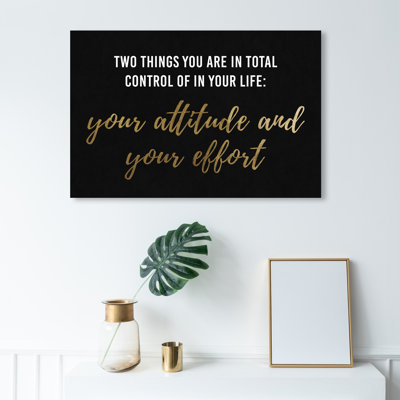 «Attitude and Effort», reproduction d'art sur toile