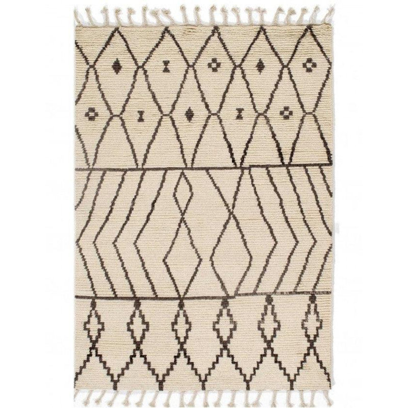 Moroccan Area Rug in Ivory