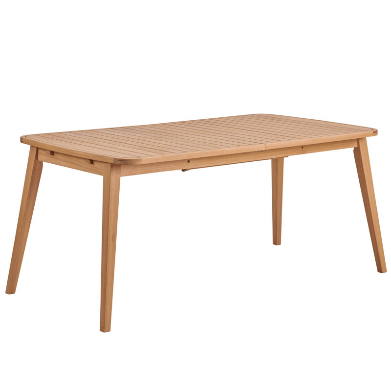 Table de salle à manger rectangulaire extensible pour l'extérieur l 67,5 à 87,5 po