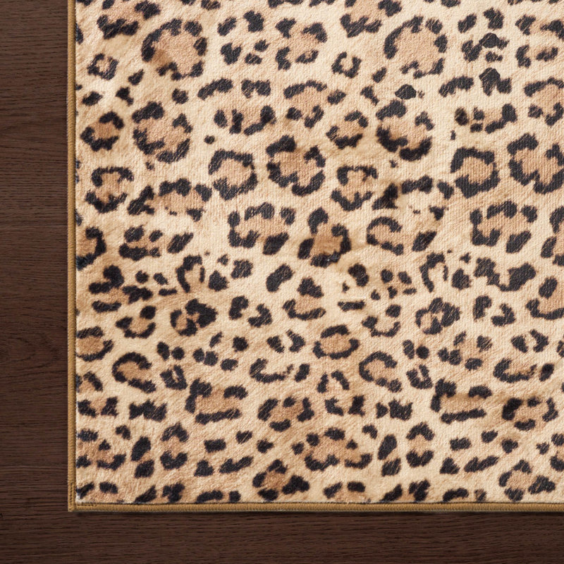  Finely Machine Washable Area Rugs, 2' x 4', Taupe