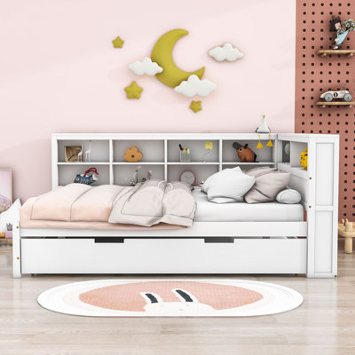Kovan Wood Daybed with Twin Size Trundle