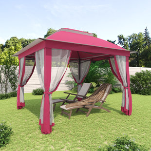 11 Ft. X 11 Ft. Pop Up Portable Gazebo With Mosquito Netting