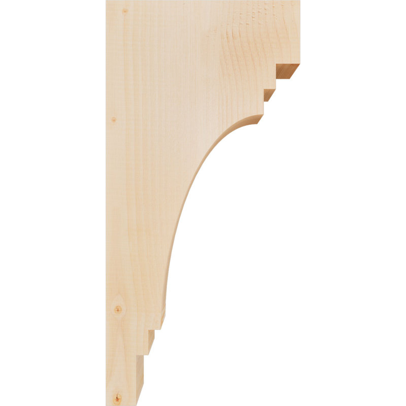 Corbeau Pescadero, H 24 po x l 3,5 po x P 12 po, Sapin de Douglas, Lisse