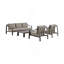 Canapé d'extérieur en aluminium brun Umbriax