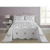 Gwen White Embroidered Bedspread