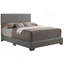 Lit décontracté confortable gris clair pour la détente