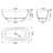 67" Solid Surface Freestanding Soaking Bathtub, Oval Khaki Matte Finish