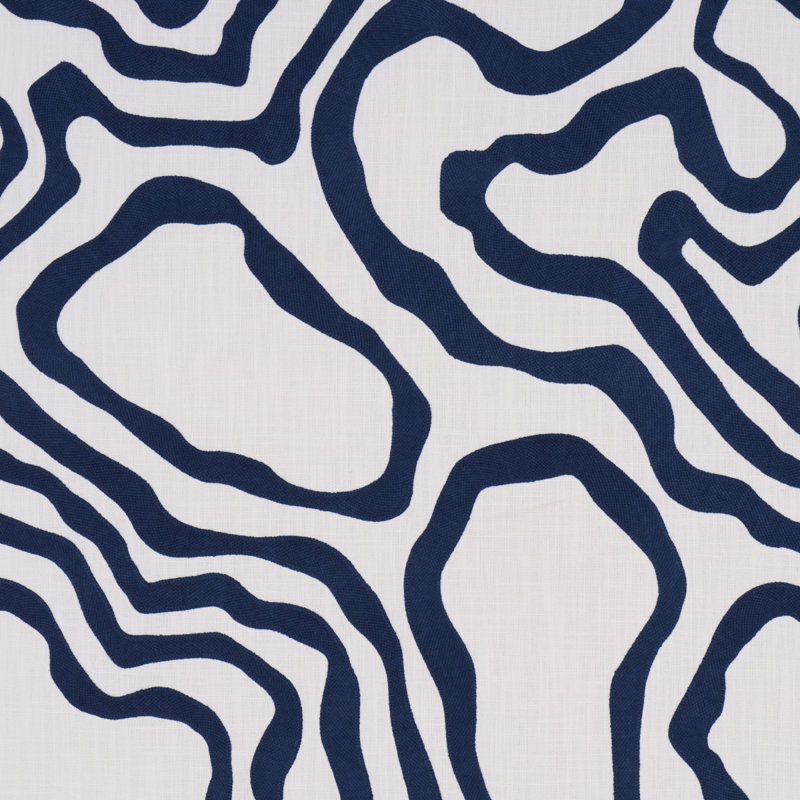 Tissu de broderie Defeo, Indigo