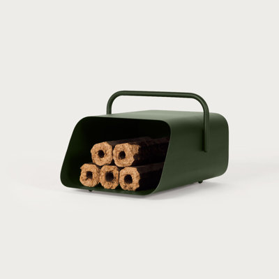 Cozy Metal Firewood Basket with Handle