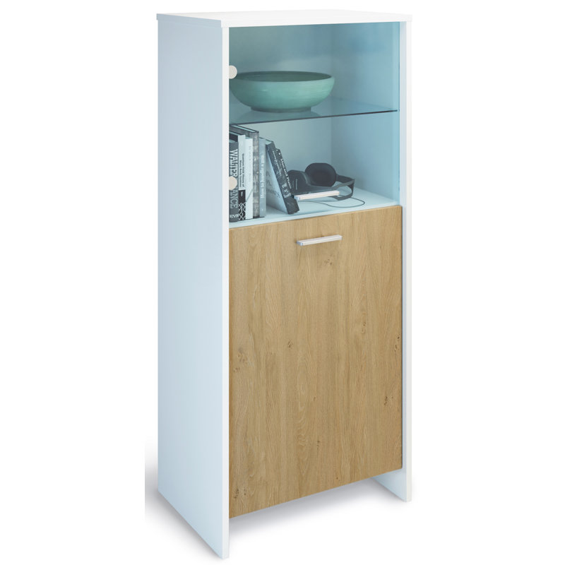 Dunnavent Display Cabinet, Oak/White