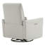 Fauteuil inclinable électrique pivotant en cuir Mikkel-92158020